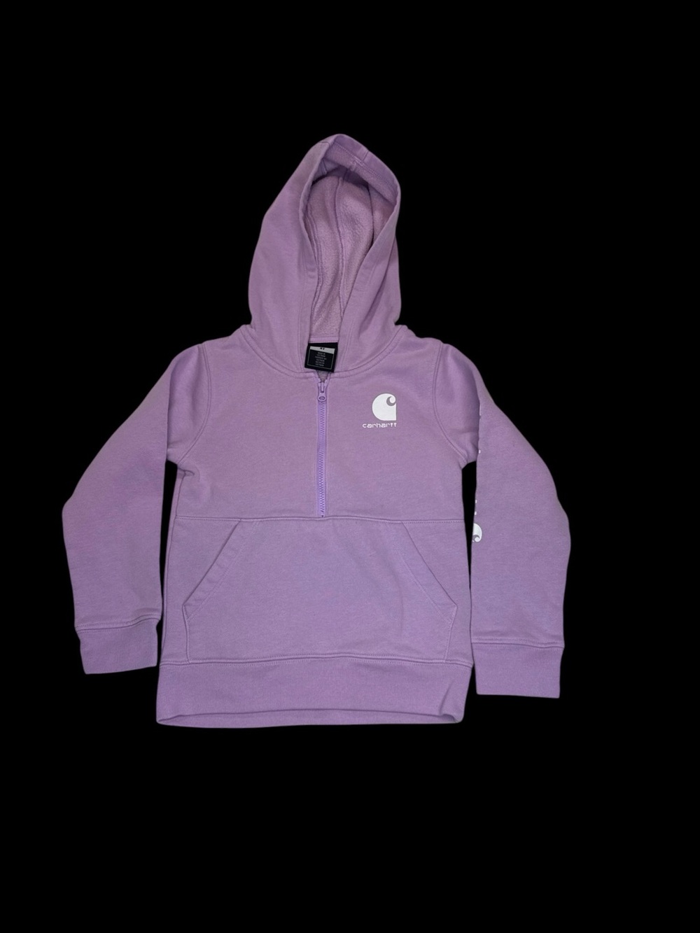 Carhartt Lavender Half-Zip Hoodie for Kids